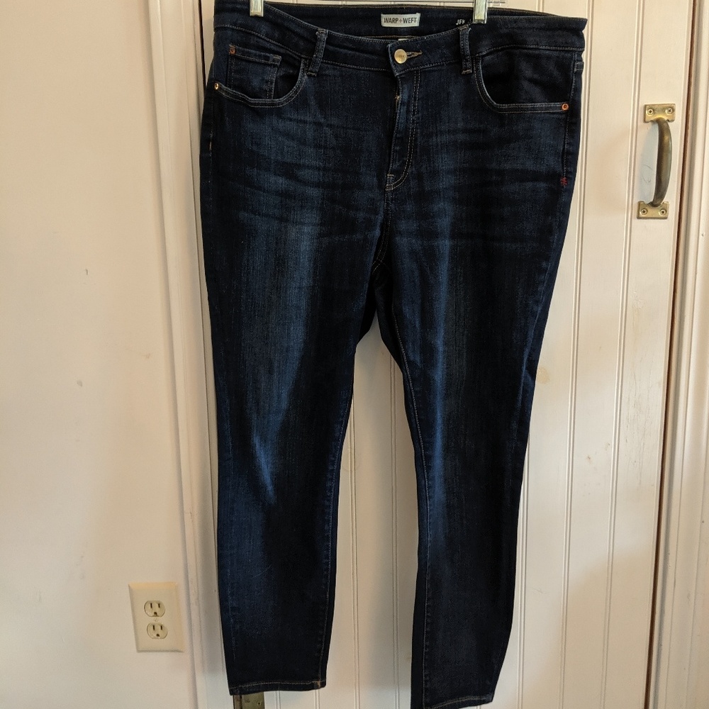 2 pairs Warp + Weft JFK Jeans size 18, EUC